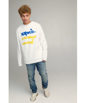 Світшот чоловічий OVERSIZE /no flis/