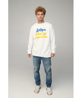 Світшот чоловічий OVERSIZE /no flis/