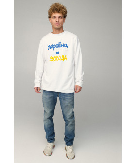 Світшот чоловічий OVERSIZE /no flis/