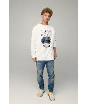 Світшот чоловічий OVERSIZE /no flis/