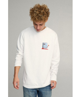 Світшот чоловічий OVERSIZE /no flis/