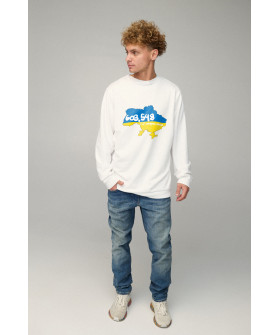 Світшот чоловічий OVERSIZE /no flis/