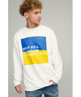 Світшот чоловічий OVERSIZE /no flis/