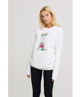 Світшот жіночий oversize  /no flis/ 