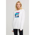 Світшот жіночий oversize  /no flis/ 