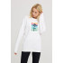 Світшот жіночий oversize  /no flis/ 