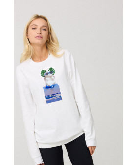 Світшот жіночий oversize  /no flis/ 