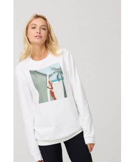 Світшот жіночий oversize  /no flis/ 