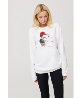 Світшот жіночий oversize  /no flis/ 