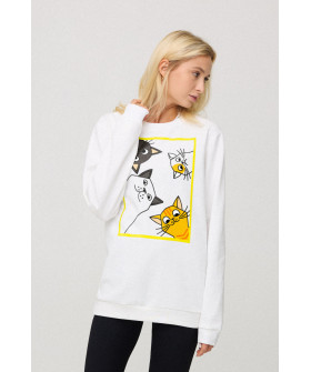 Світшот жіночий oversize  /no flis/ 