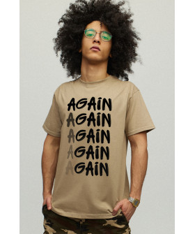 Футболка YAPPI чоловіча хакі "Again - Gain"