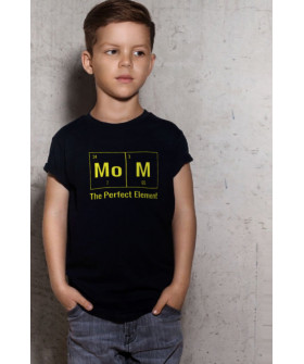 Футболка YAPPI дитяча чорна "Mom - the perfect element"
