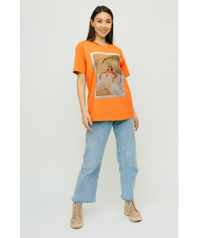 Футболка Oversize / air print /