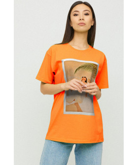 Футболка Oversize / air print /