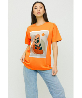 Футболка Oversize / air print /