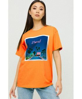 Футболка Oversize / air print /