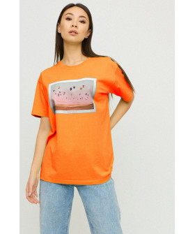Футболка Oversize / air print /
