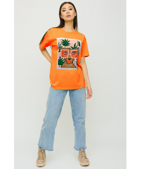 Футболка Oversize / air print /