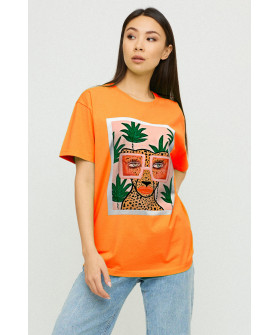 Футболка Oversize / air print /