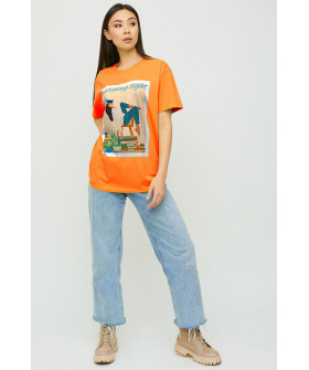 Футболка Oversize / air print /