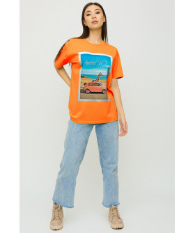 Футболка Oversize / air print /