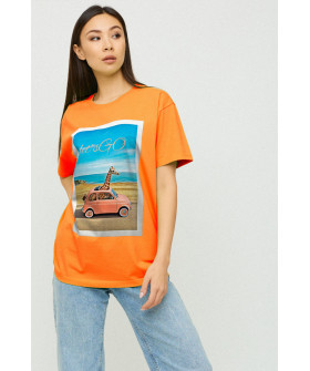Футболка Oversize / air print /
