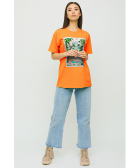 Футболка Oversize / air print /