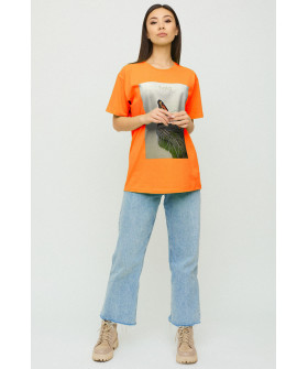 Футболка Oversize / air print /