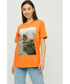 Футболка Oversize / air print /