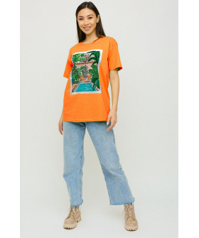 Футболка Oversize / air print /
