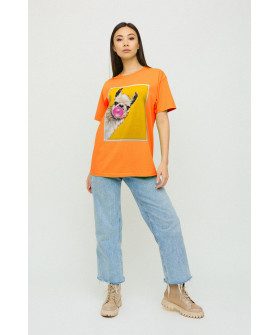 Футболка Oversize / air print /