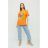 Футболка Oversize / air print /