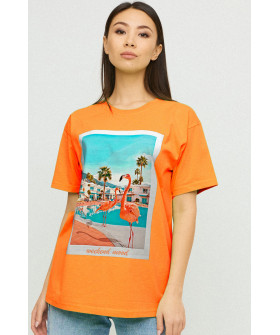Футболка Oversize / air print /