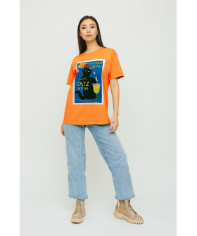 Футболка Oversize / air print /