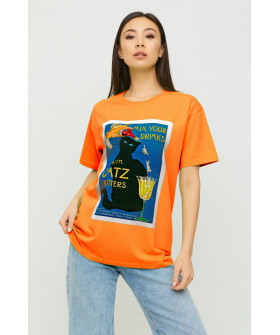Футболка Oversize / air print /
