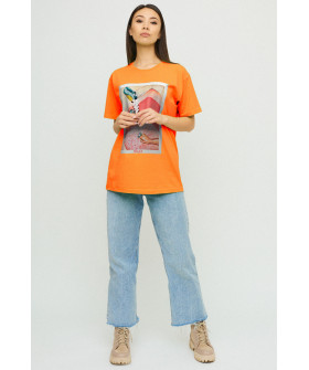 Футболка Oversize / air print /