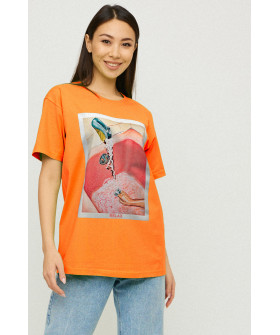 Футболка Oversize / air print /