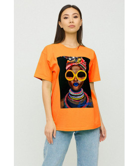 Футболка Oversize / air print /