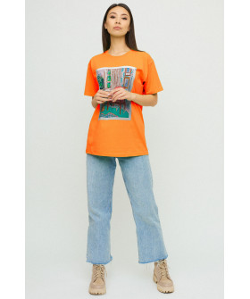 Футболка Oversize / air print /