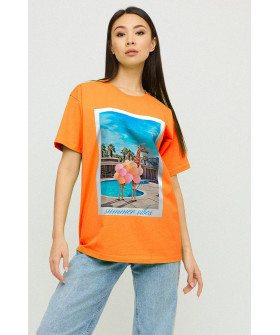 Футболка Oversize / air print /