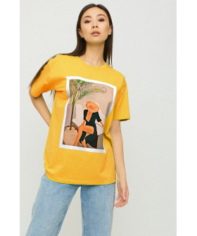 Футболка Oversize / air print /
