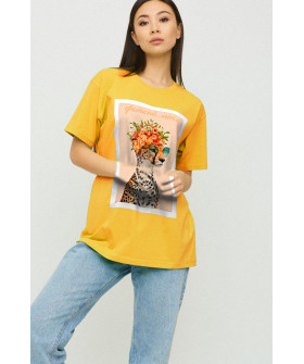 Футболка Oversize / air print /