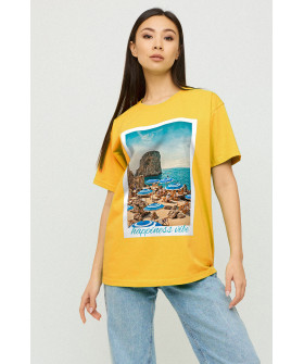 Футболка Oversize / air print /