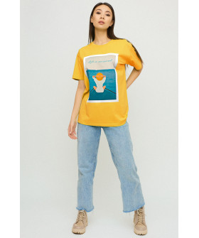 Футболка Oversize / air print /