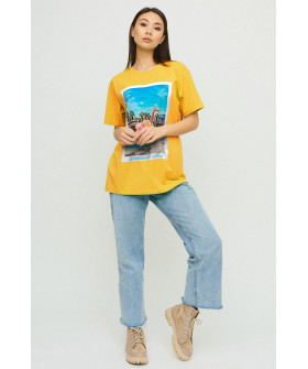 Футболка Oversize / air print /