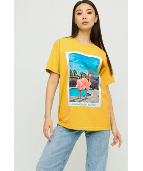 Футболка Oversize / air print /