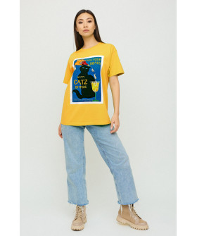 Футболка Oversize / air print /