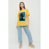 Футболка Oversize / air print /