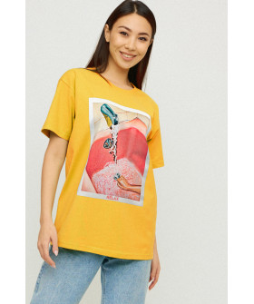 Футболка Oversize / air print /