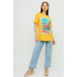 Футболка Oversize / air print /
